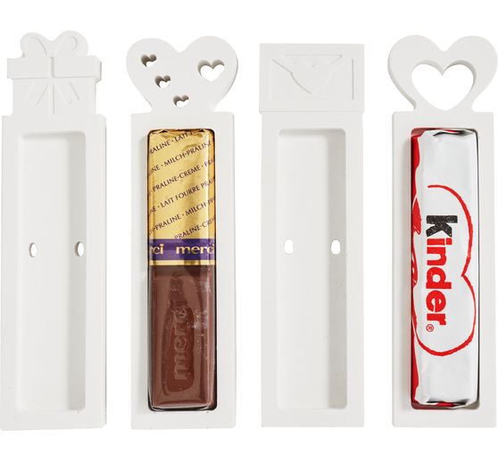 VBS Silicone casting mould "Chocolate bar holder Thank you"