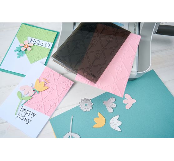 Gabarit d&rsquo;estampe Sizzix Thinlits &laquo; Friendly Florals &raquo;
