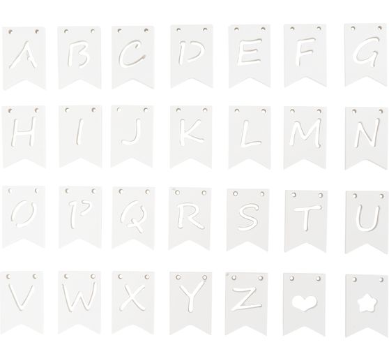 Moule en silicone VBS &laquo; Guirlande de fanions &raquo;