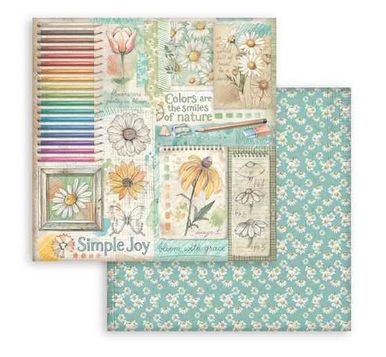 Bloc de papier scrapbooking &laquo; Daisy Art &raquo;