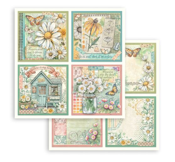 Bloc de papier scrapbooking &laquo; Daisy Art &raquo;