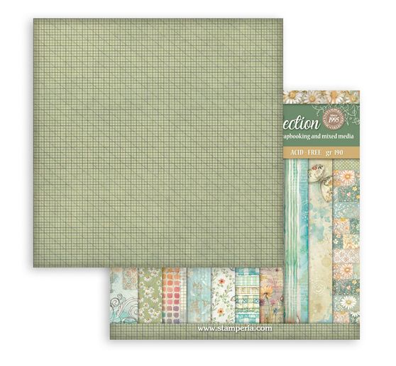 Bloc de papier scrapbooking &laquo; Daisy Art Backgrounds &raquo;