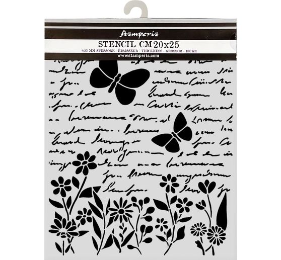 Sjabloon "Daisy Art - Letter and Butterfly"