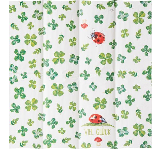 Papieren zakdoeken "Viel Gl&uuml;ck"