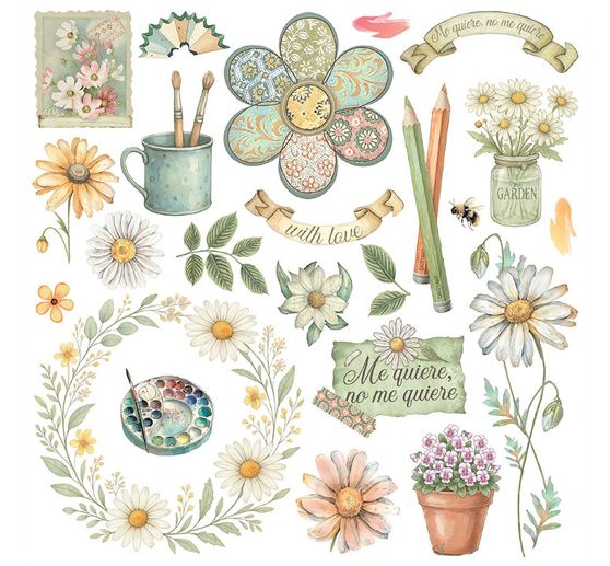 Assortiment de Rub On &laquo; Daisy Art &raquo;