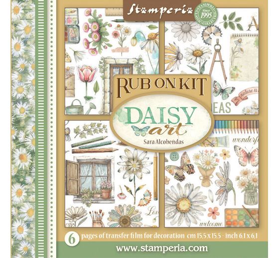 Assortiment de Rub On &laquo; Daisy Art &raquo;