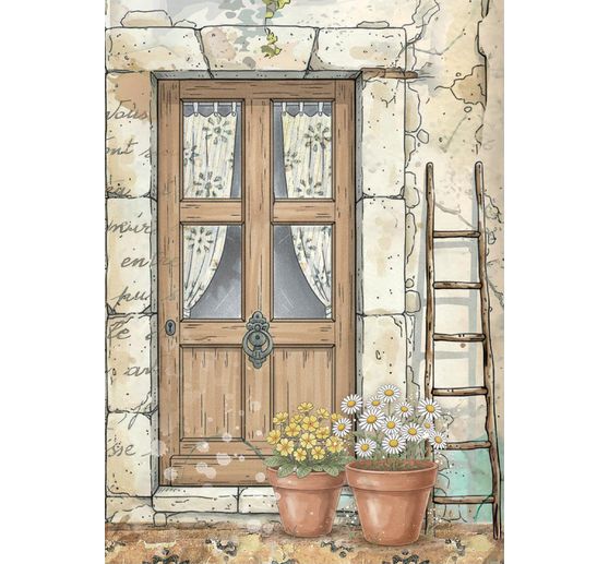 Assortiment de soies de paille &agrave; motifs &laquo; Daisy Art &raquo;, set de 8 pi&egrave;ces