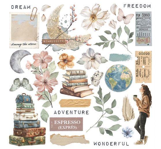 Rub On assortiment "Secret Diary"