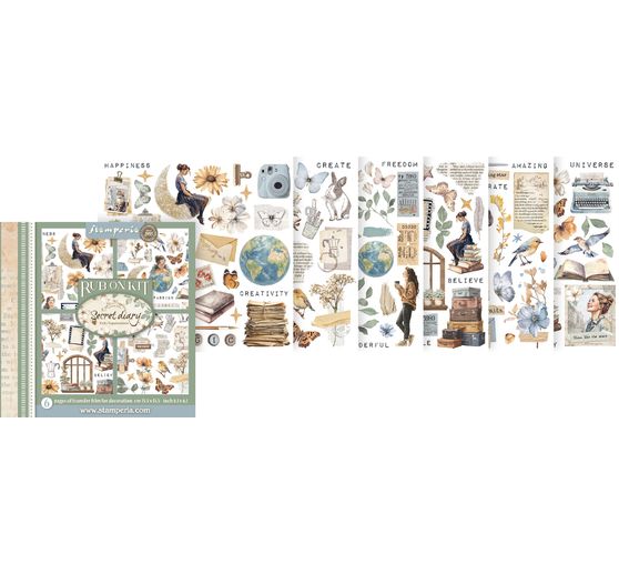 Rub On assortiment "Secret Diary"