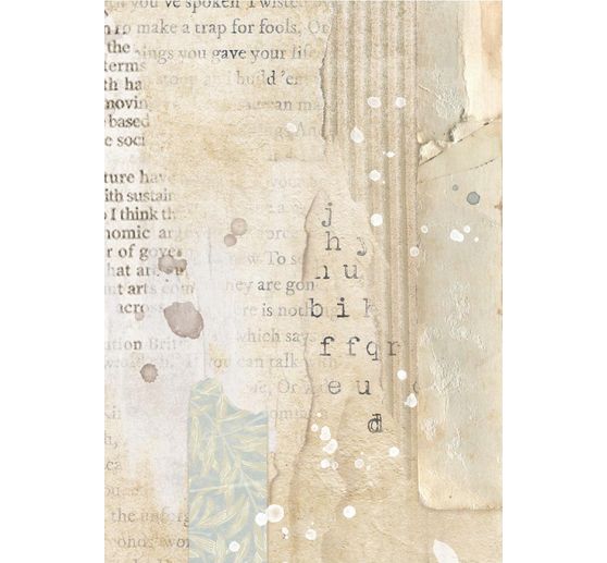 Motiv-Strohseide Backgrounds "Secret Diary", 8er-Set