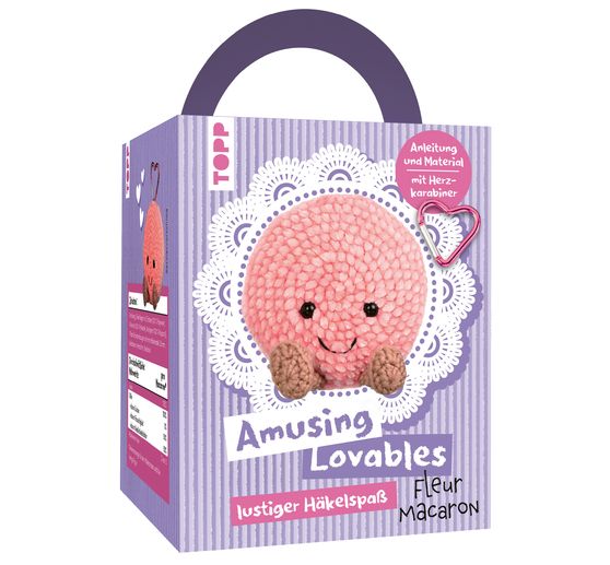 Crocheting set "Amusing Lovables - Fleur Macaron"