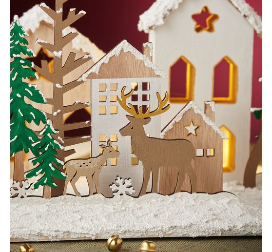 VBS H&auml;user-Silhouetten mit Fenster "Weihnacht"