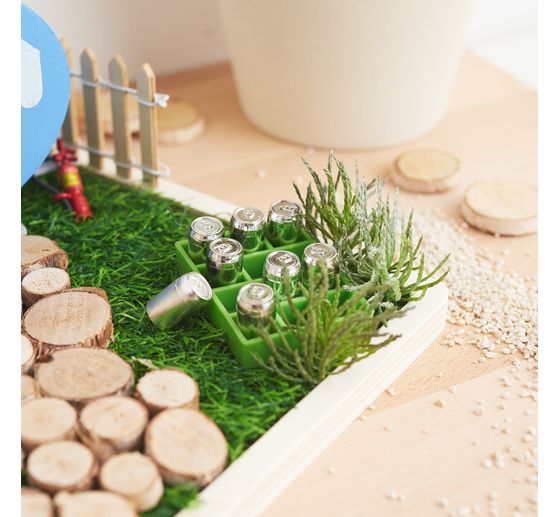 Plateaux en bois plats VBS, set de 4