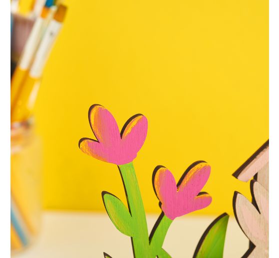 VBS Holz-Steckmotiv "Hasenhaus"