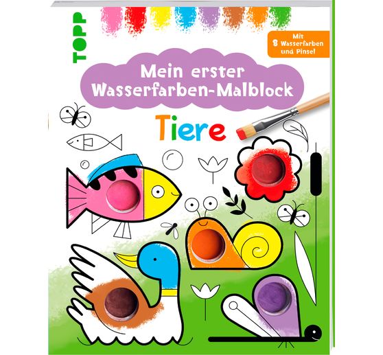 Buch "Mein erster Wasserfarben-Malblock - Tiere"