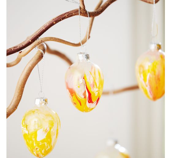 VBS Glazen eieren, 6 stuks