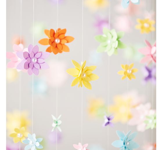 Papier cartonn&eacute; en lin VBS &laquo; Happy Days &raquo;