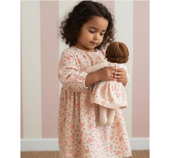 Tissu mousseline en coton au m&egrave;tre &laquo; Roses &raquo;