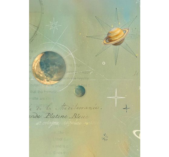 Soie de paille &agrave; motifs backgrounds &laquo; A New Beginning &raquo;, set de 8 pi&egrave;ces