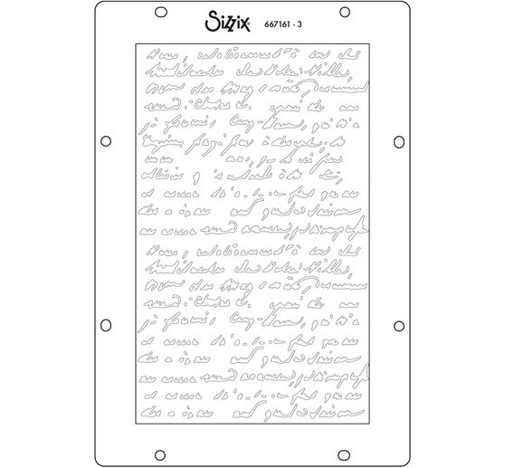 Sizzix Stencil Set "Words and Numbers"