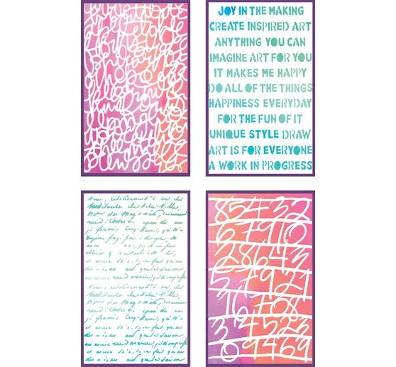 Sizzix Stencil Set "Words and Numbers"