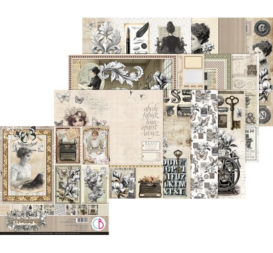 Scrapbook paper "Typographic"