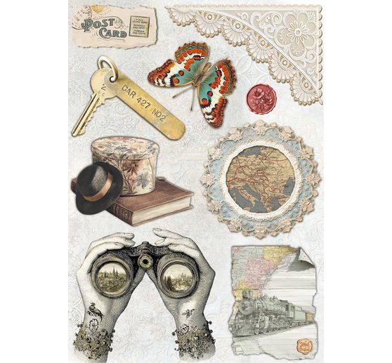 Assortiment de soies de paille &agrave; motifs &laquo; Eastern Journey &raquo;, set de 8 pi&egrave;ces