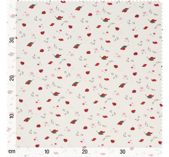 Tissu jersey au m&egrave;tre &laquo; Ladybird &raquo;