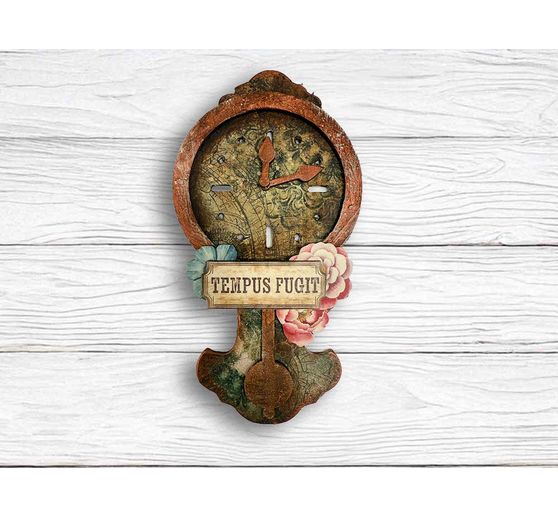 Achtergronden "Gardens of Time" motief strozijde, set van 8