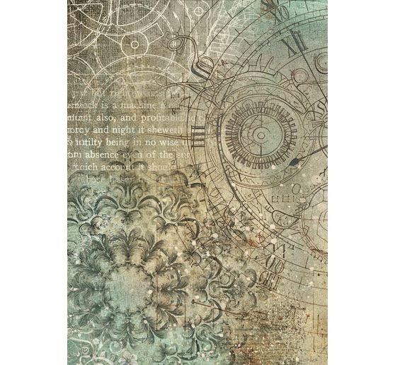 Achtergronden "Gardens of Time" motief strozijde, set van 8