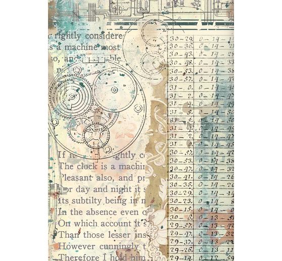 Achtergronden "Gardens of Time" motief strozijde, set van 8