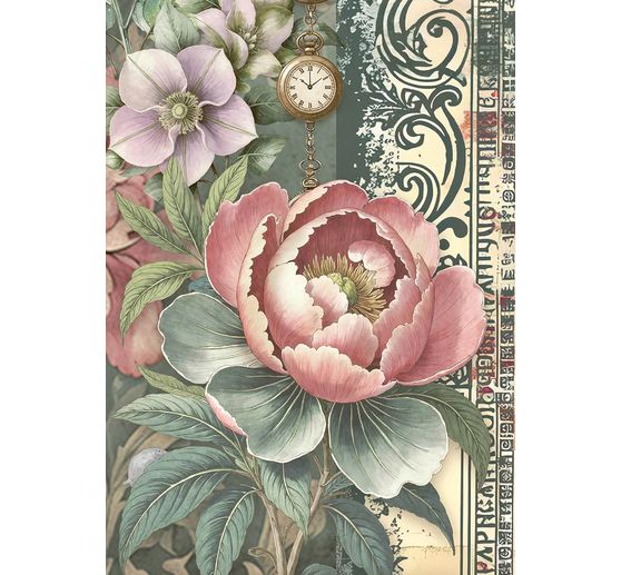 "Tuinen van de Tijd" Motief strozijde assortiment, set van 8