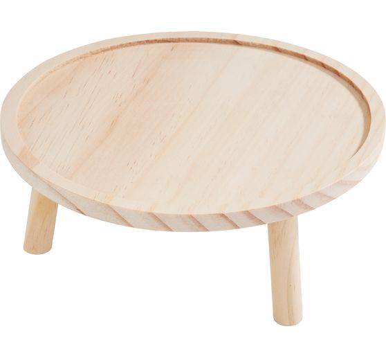 VBS Decorative wooden tray&nbsp;"Round", with feet