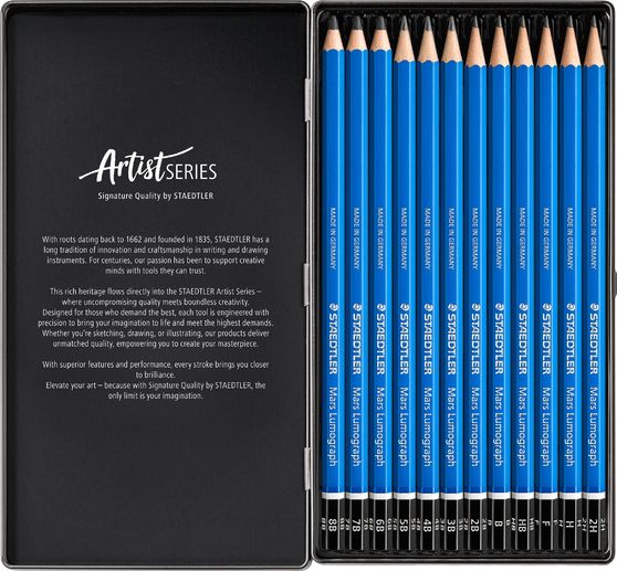 Staedtler Potloden Mars Lumograph, 12 st.