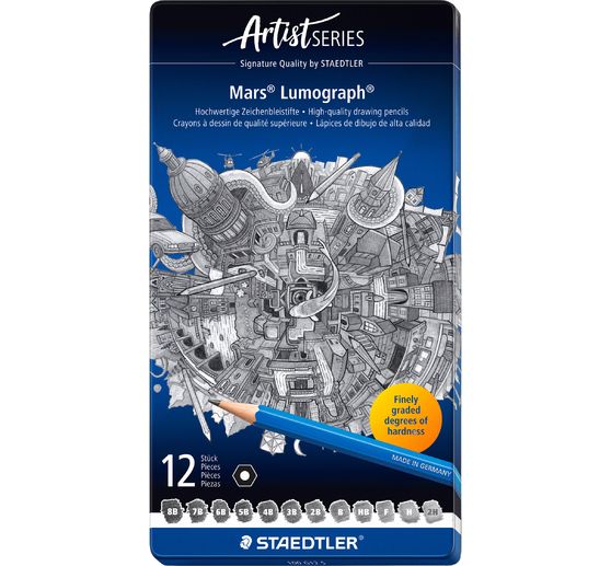 Staedtler Potloden Mars Lumograph, 12 st.