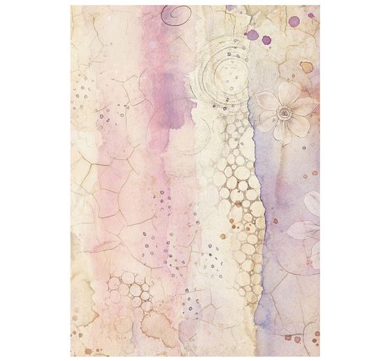 Motiv-Strohseide Backgrounds "All Around", DIN A6, 8er-Set