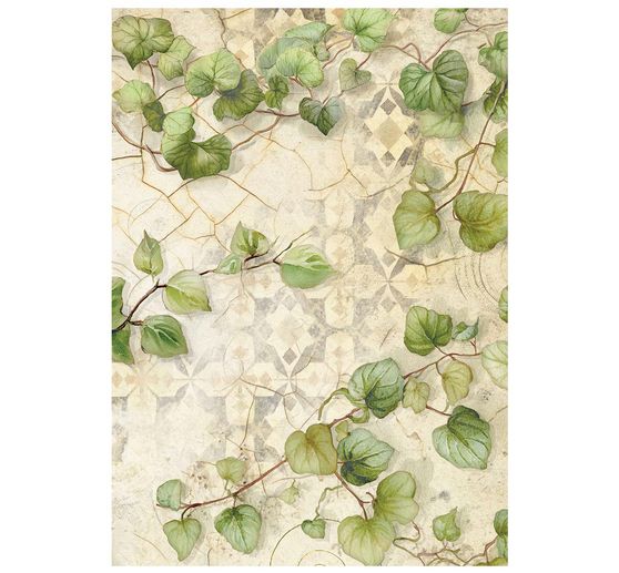 Motiv-Strohseide Backgrounds "All Around", DIN A6, 8er-Set