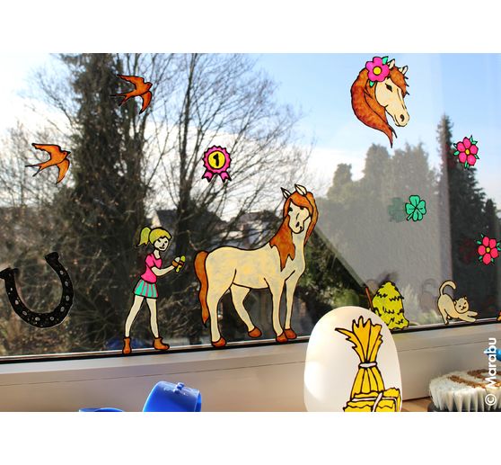 KiDS Window Color "Ponyhof", 6 x 25 ml