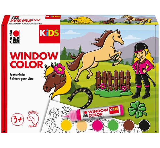 KiDS Window Color "Ponyhof", 6 x 25 ml
