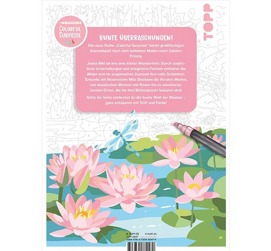 Livre &laquo; Colorful Surprise - Blumen &raquo;