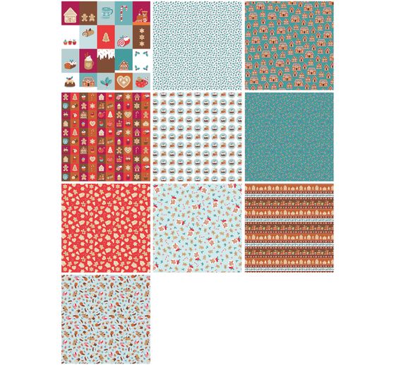 Papier-Set "Christmas Bakery"