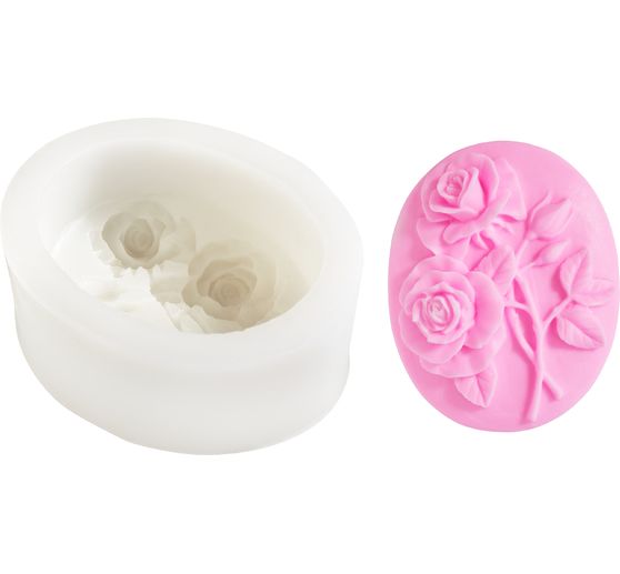 VBS Silicone soap mould "Two Roses"
