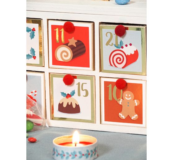 Sticker chiffres de l'Avent &laquo; Christmas Bakery &raquo;