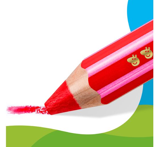 Noris junior Kinderbuntstifte "Peppa Pig", + 1 Anspitzer