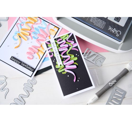 Sizzix Thinlits Punching template "Celebration Streamers by Tim Holtz"