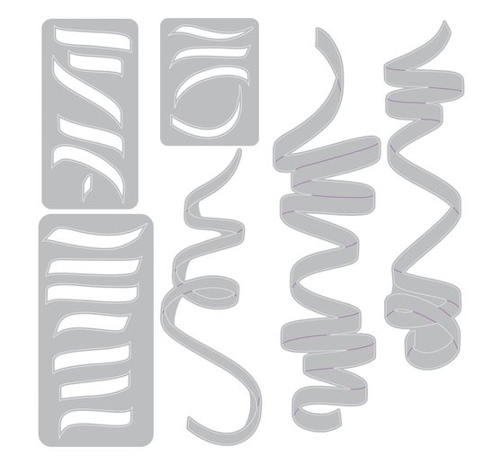 Sizzix Thinlits Punching template "Celebration Streamers by Tim Holtz"
