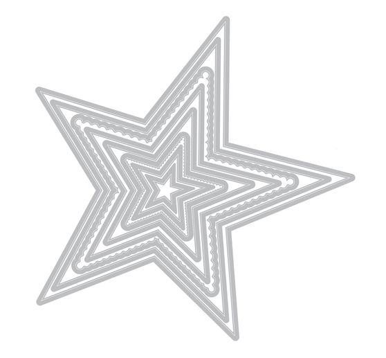 Sizzix Framelits Punching template "Stars"