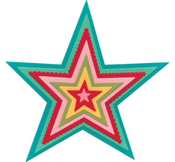 Sizzix Framelits Punching template "Stars"