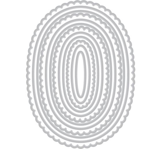 Sizzix Framelits Punching template "Fancy Ovals"