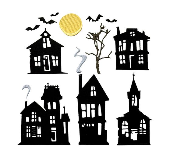 Sizzix Thinlits Ponssjabloon "Ghost Town by Tim Holtz"